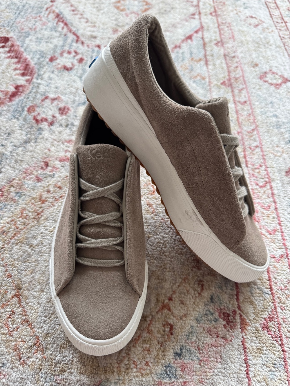 Keds Taupe Slip On Sneakers